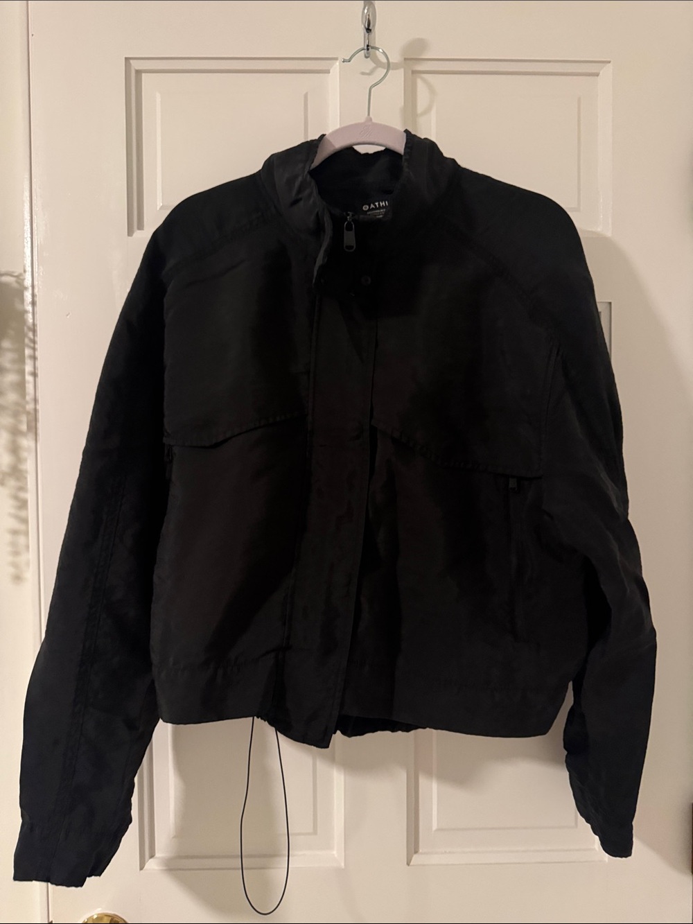 Athleta Black Bomber Jacket